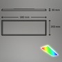 Hranatá - BRILO 7404016 Ultraploché RGB/W-svítidlo LED panel s přímé a nepřímé osvětlení, 42 cm, LED, 22 W, 3000 lm, bílé (starý kód: BRILO 7404-016) - BRILO - foto 5
