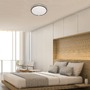 Kruhová - BRILO 3447-115 LED stropní svítidlo hvězdné nebe, pr. 38 cm, 24 W, černá - BRILO - foto 5