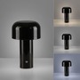 Stolní lampy dekorační - LD 19190-18 AGNES LED bateriové stolní svítidlo černé tvar houby stmívatelné dotykem USB 2700-5000K - JUST LIGHT - foto 5