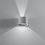 Nepřímé osvětlení - FAN LED-W-DELTA-10-GR Nástěnné svítidlo LED DELTA šedá 2x5W 700lm CCT 3000-4000 K IP54 10x14x12 cm - FANEUROPE - foto 5