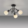 Bodová - LD 12153-18 LOKI LED stropní svítidlo černé 3 ramenné opálové sklo do obývacího pokoje 3000K - JUST LIGHT - foto 5
