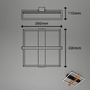 Hranatá - BRILO 3775015 LED stropní svítidlo, 34,5 cm, 14W, 400lm, černá - BRILONER - foto 5