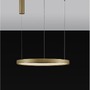 Kruhová - NV 9345619 Závěsné svítidlo PERRINE kartáčovaný zlatý hliník a akryl LED 42W 230V 3000K IP20 stmívatelné - NOVA LUCE - foto 5