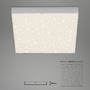 Hranatá - BRI 7078-414 LED stropní svítidlo hvězdné nebe, 28,7 cm, 21 W, stříbrná - BRILONER - foto 5