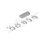 Sady - P 94420 LED lankový systém MacLED základní sada 5x4,5W 3000K 230/12V matný chrom/chrom - PAULMANN - foto 5
