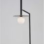 Stojací lampy - NV 9043309 Stojací lampa PIELO černý kov opálové sklo G9 1x5W 230V IP20 třída II bez žárovky - NOVA LUCE - foto 5