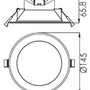 Kruhová - IMPR 565364 Deko-Light stropní vestavné svítidlo Acrux 120 220-240V AC/50-60Hz 14,50 W 3000/4000/6000 K 1370 lm bílá RAL 9016 - foto 5