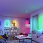Kruhová - P 92468 LED vestavné svítidlo Smart Home Zigbee Base Coin základní sada výklopné kruhové 90mm 20° 3x4,9W 230V stmívatelné RGBW+ černá mat - PAULMANN - foto 5