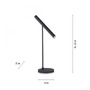 Stolní lampy pracovní - PN 4405-18 Stolní lampa PURE-TUTUA LED 6W 3000K Ra90 660lm černá stmívatelná - PAUL NEUHAUS - foto 5