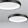 Kruhová - NV 8105611 Stropní svítidlo ALBI černý hliník a akryl LED 50W 230V 3000K IP20 stmívatelné - NOVA LUCE - foto 5