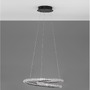 Kruhová - NV 9748165 Závěsné svítidlo GINEVRA černý hliník a akryl LED 45W 230V 3000K IP20 stmívatelné - NOVA LUCE - foto 5