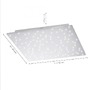Dekorativní - LD 14671-55 SPARKLE LED stropní svítidlo hranaté v barvě oceli s hvězdným nebem a nastavitelou barvou světla 2700-5000K - LEUCHTEN DIREKT / JUST LIGHT - foto 5
