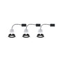 Koupelnová - P 94474 LED vestavné svítidlo Nova kruhové 3x6,5W černá/mat nevýklopné 3-krokové-stmívatelné 3ks sada - PAULMANN - foto 5
