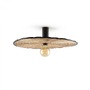 Dekorativní - FARO 62174-69 COSTAS 600 H140 nástěnné a stropní svítidlo, černá/ratan - FARO - foto 5