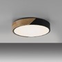 Kruhová - LD 14288-18 BILA LED stropní svítidlo kruhové černá s dekorem dřeva nadčasový design 3000K - JUST LIGHT - foto 5