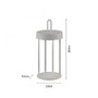 Na stůl - LD 19300-40 ANSELM LED stolní lampa na baterie mobilní 28cm dotykový stmívač IP44 zahradní svítidlo 2700K - JUST LIGHT - foto 5