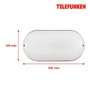 Nástěnná - TF 205205TF TELEFUNKEN LED skříňkové svítidlo 20 cm 15W 1500lm černá - BRILONER - foto 5