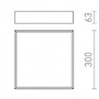 Koupelnová - RED R13697 MERANO LED 30 stropní chrom/matný akryl 230V LED 16W IP44 3000K - RED - DESIGN RENDL - foto 5