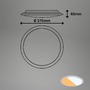 Kruhová - BRILO 3767014 CTS stropní svítidlo, 37 cm, 21W, 2200lm, matný chrom - BRILO - foto 5