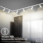 Lištové Briloner 230V - BRILO 8016046 1-fázový lištový systém, kompletní sada, 4x LED závěsná svítidla, bílá - BRILO - foto 5
