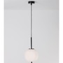 Koule - NV 9624074 Závěsné svítidlo LATO černý kov a opálové sklo E14 1x5W 230V IP20 bez žárovky - NOVA LUCE - foto 5