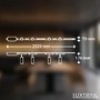 Lištové Briloner 48V - BRILO 8025046 Startovací sada lištový systém nízké napětí 200 cm, 2x 48V lišta, 4 LED spoty, s trafem, bílá - BRILO - foto 5
