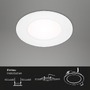 Kruhová - BRI 7125-416 LED vestavné svítidlo pr. 8,6 cm 3W bílé - BRILONER - foto 5