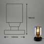 Stolní lampy dekorační - BRI 7486015 Stolní lampa, 18 cm, 1x E27, max. 10W, kouřová černá - BRILONER - foto 5