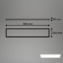 Hranatá - BRILO 7519416 Tava LED stropní svítidlo 98cm, ploché, přímé a nepřímé osvětlení, bílé - BRILO - foto 5