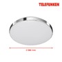 Kruhová - TF 318408TF TELEFUNKEN LED stropní svítidlo s čidlem, pr. 29 cm, 16 W, bílé-chrom - BRILONER - foto 5