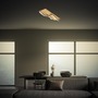 Hranatá - BRI 3815014 Vinka LED stropní svítidlo, tvar vlny, dekor dřeva, teple bílé světlo, černá/dřevo, 55cm - BRILONER - foto 5