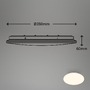 Kruhová - BRILO 3897116 LED stropní svítidlo s čidlem, 35 cm, 18W, 1880lm, bílé - BRILONER - foto 5