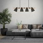 Podélná - BRILO 4406-045 Závěsné svítidlo, 85 cm, max. 40 W, černá-dřevo - BRILO - foto 5