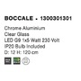 Kónická - NV 1300301301 Závěsné svítidlo BOCCALE chromovaný hliník čiré sklo G9 1x5W IP20 vč. žárovky - NOVA LUCE - foto 5