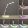 Stolní lampy pracovní - LD 11018-16 TINA LED stolní lampa bílá dotykový stmívač nabíjení telefonu bezdrátově i USB 3000-5000K - JUST LIGHT - foto 5