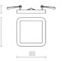 Hranatá - RED R12778 HUE SQ 9 zápustná matný nikl 230V LED 6W 3000K - RED - DESIGN RENDL - foto 5