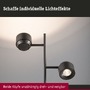 Stojací lampy - P 71429 LED stojací svítidlo Pane 2700K 2x2,2W titanová - PAULMANN - foto 5