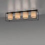Dekorativní - LD 15304-18 RAVEN LED stropní svítidlo látkové stínidlo 4 ramenné černá jednoduchý design - LEUCHTEN DIREKT / JUST LIGHT - foto 5