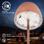 Stolní lampy dekorační - BRILO 7503013 LED nabíjecí stolní lampička Serina Mini, bezdrátová, 20cm, IP44, 2,5W, stmívatelné, dotykový vypínač, měď - BRILO - foto 5
