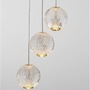 Vícečetná - NV 9695208 Závěsné svítidlo BRILLANTE zlatý hliník a akryl LED 15W 230V 3200K IP20 stmívatelné - NOVA LUCE - foto 5