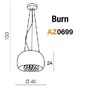 Polokoule - AZZ AZ0699 Burn pendant/top - AZZARDO - foto 5