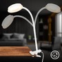 Stolní lampy s klipem - BRI 2195016 Plegg lampička s klipsem - 3,2W, 350lm, LED, nastavitelné, bílé - BRILONER - foto 5