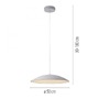 Polokoule - LD 14607-16 Kolekce Schöner Wohnen LED závěsné svítidlo LENTE, bílá, stmívatelné, paměťová funkce, krokově stmívatelné, 3000K - JUST LIGHT - foto 5