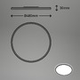 Kruhová - BRILO 3428-015 Ultraploché svítidlo LED panel, pr.48 cm, LED, 30 W, 3500 lm, černá - BRILO - foto 5