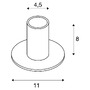 Stolní lampy dekorační - LA 1001677 Vnitřní stolní lampa FITU TL bílá, E27, max. 10W - BIG WHITE (SLV) - foto 5