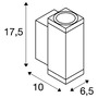 Nástěnná - LA 1010180 THEO PRO S Nástěnné svítidlo pro povrchovou montáž, nahoru/dolů, DALI, P1, obdélníkové, 2700 K, 6 W, 24°, bílé - BIG WHITE (SLV) - foto 5