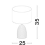 Stolní lampy dekorační - NV 9050166 Stolní lampa CHEMPO šedý beton a kov bílé stínidlo E27 1x12W 230V IP20 bez žárovky - NOVA LUCE - foto 5