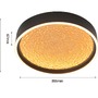 Kruhová - GT 9069-102M Stropní svítidlo Bormes 42W 4200lm 3000K černá / zlatá - GeeTi - foto 5