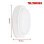 Nástěnná - TF 315306TF TELEFUNKEN LED venkovní nástěnné svítidlo s čidlem, pr. 17 cm, 12 W, bílé - BRILONER - foto 5
