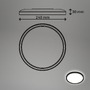 Kruhová - BRILO 7515415 Tava LED stropní svítidlo, ploché, přímé a nepřímé osvětlení, 1900 lm, 16 W, černá, kruhové 24 cm - BRILO - foto 5